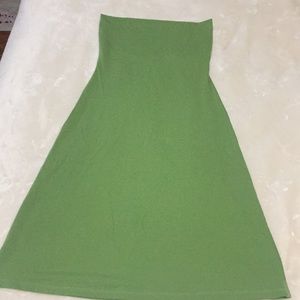 Susana manaco strapless a lime dress